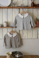 ［The beige］Petit collar shirt