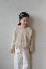 ［The beige］Boucle vest