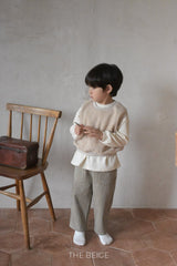 ［The beige］Boucle vest