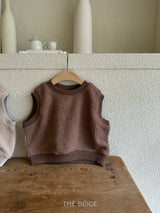 ［The beige］Boucle vest