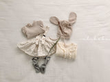 ［valubebe］Bunny rib bonnet (baby)