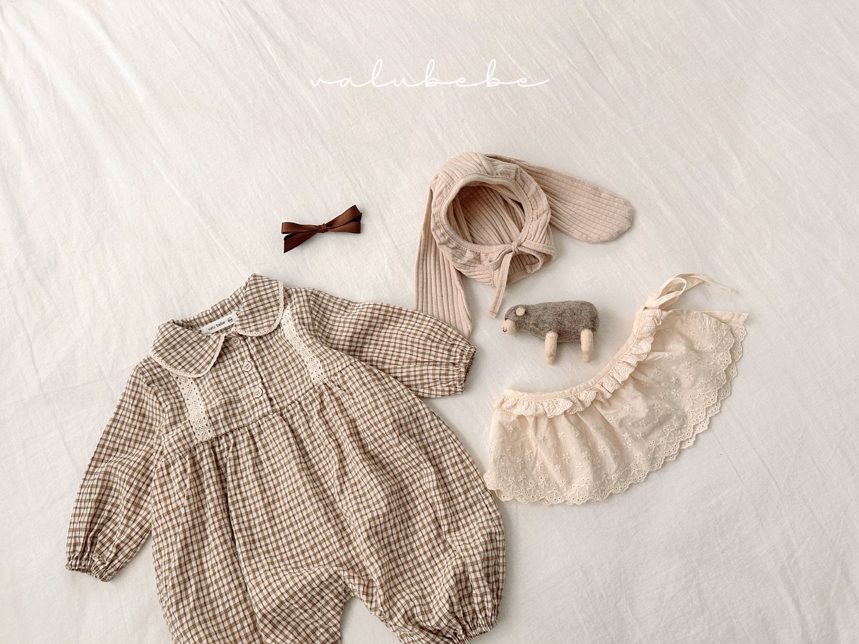 ［valubebe］Bunny rib bonnet (baby)