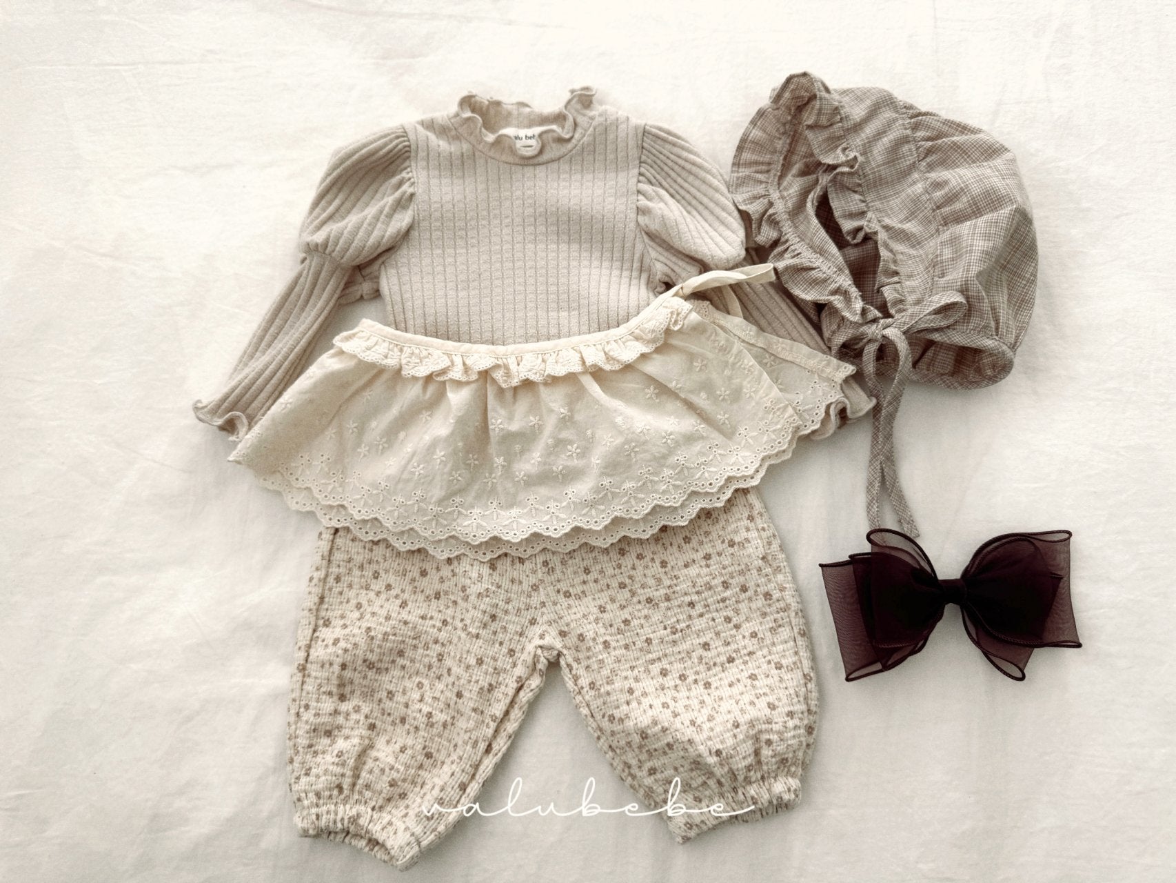 ［valubebe］Nano layered apron skirt (baby & kids)