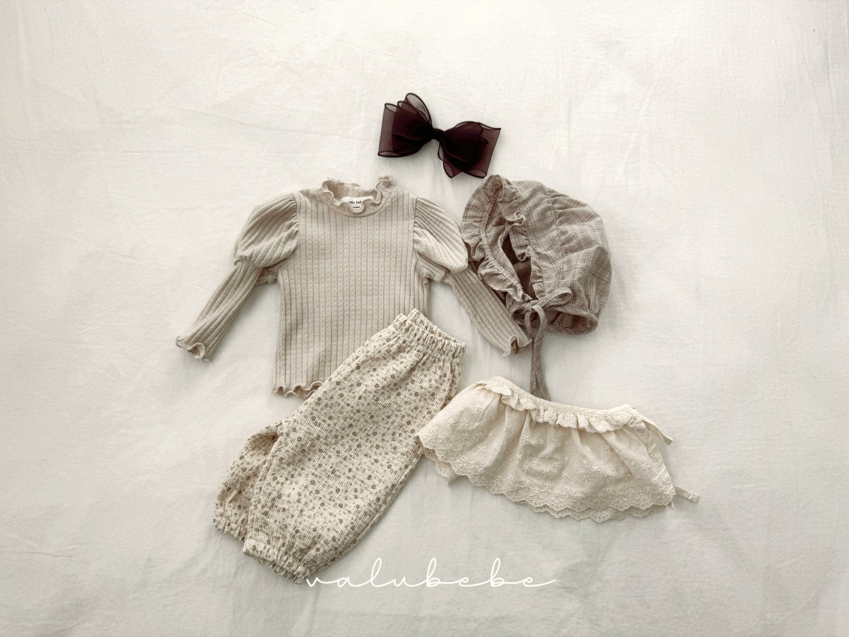 ［valubebe］Nano layered apron skirt (baby & kids)