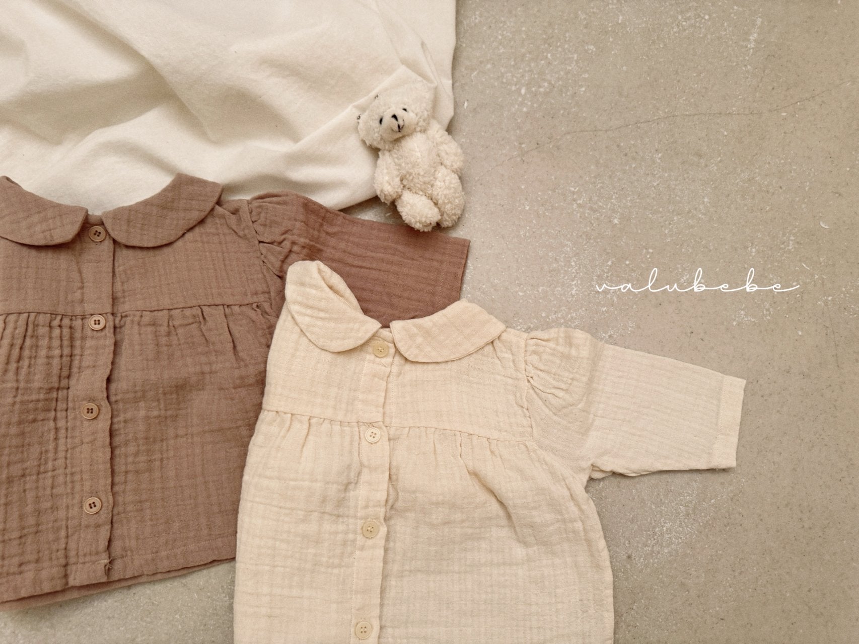 ［valubebe］Natural collar blouse (baby & kids)