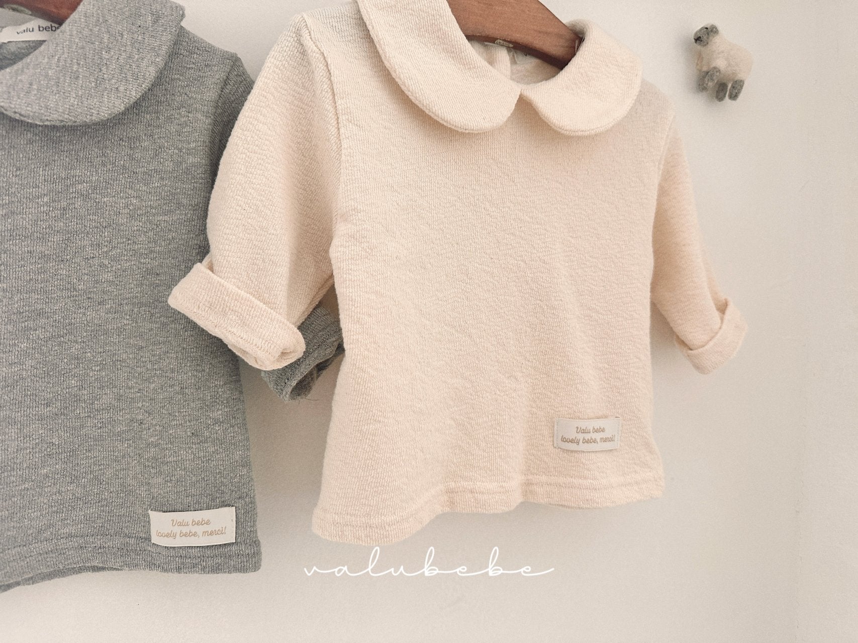 ［valubebe］Round collar tee (baby & kids)