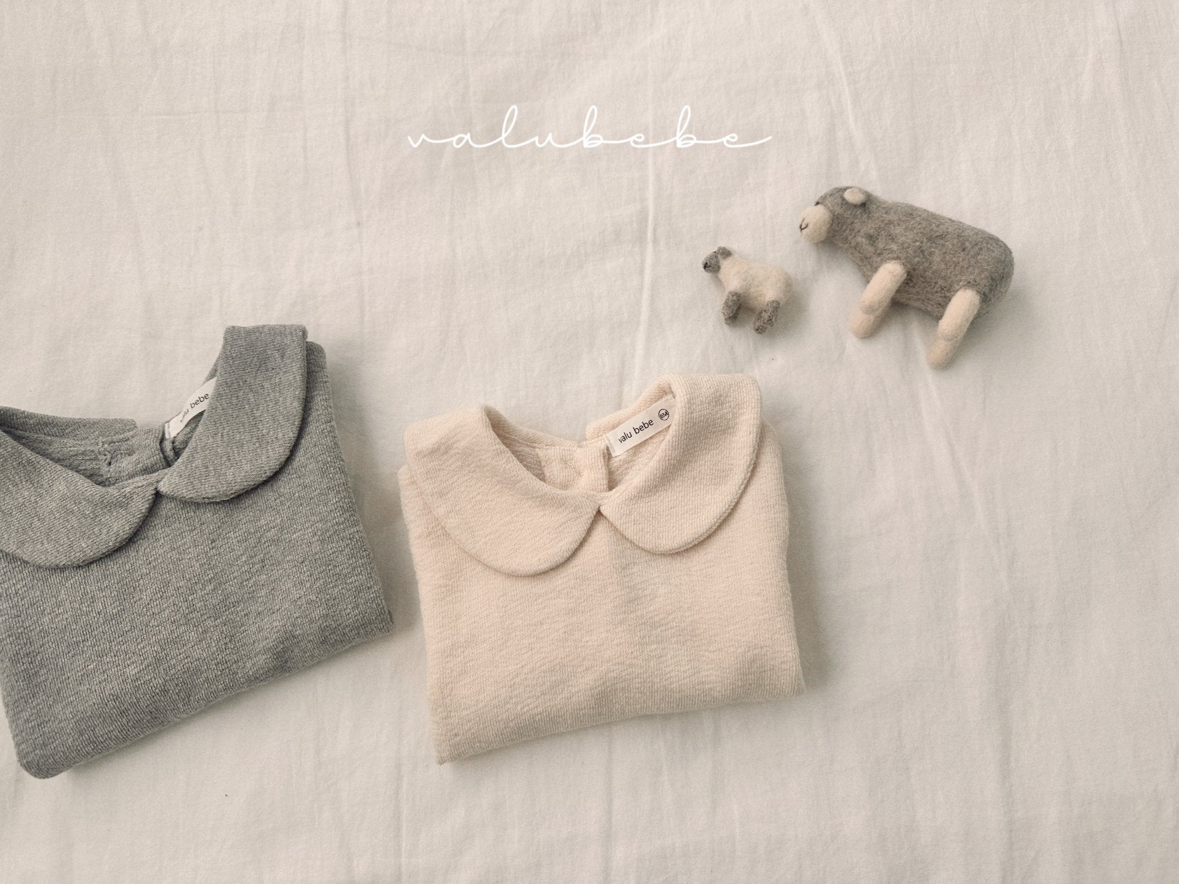 ［valubebe］Round collar tee (baby & kids)