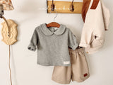 ［valubebe］Round collar tee (baby & kids)