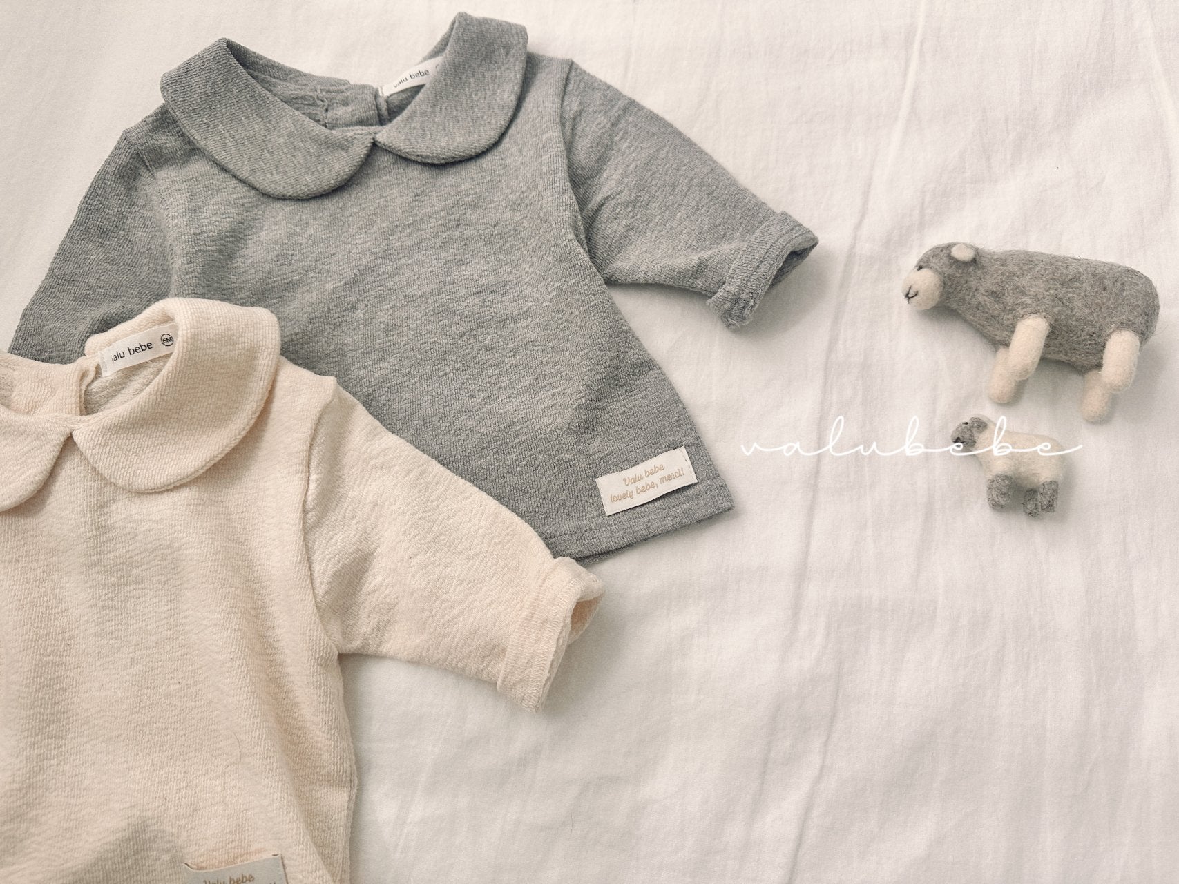 ［valubebe］Round collar tee (baby & kids)