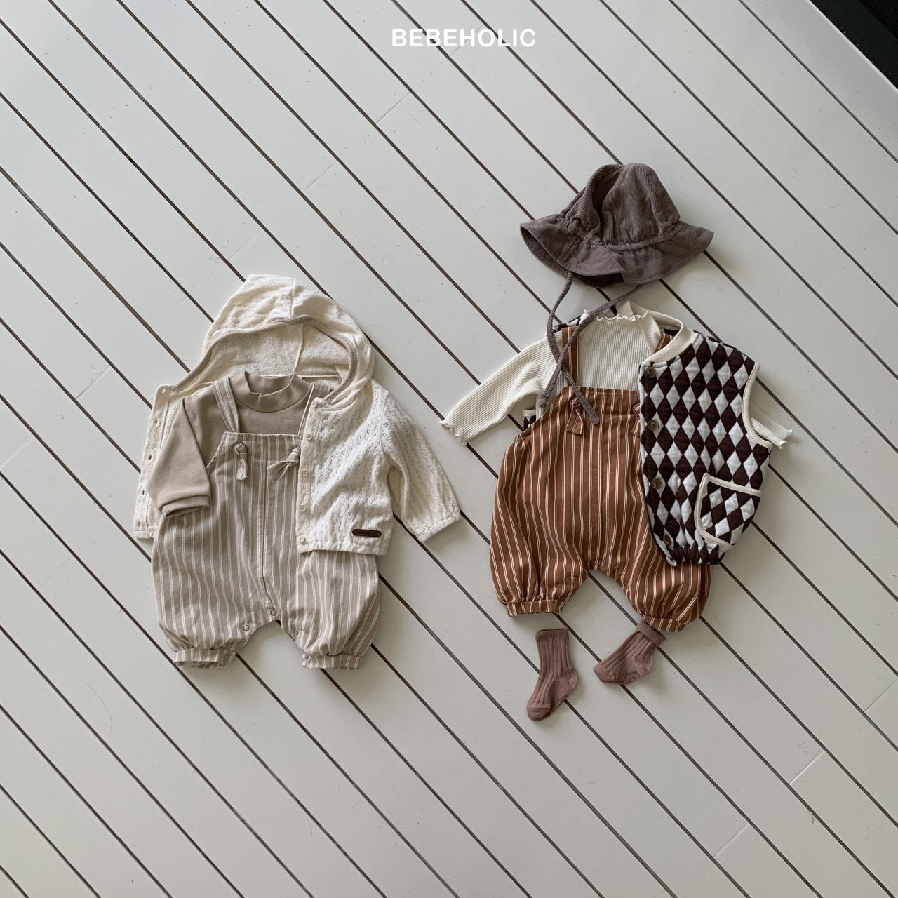 ［bebe holic］Cooper stripe suit