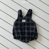 ［bebe holic］Check salopette suit