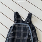［bebe holic］Check salopette suit