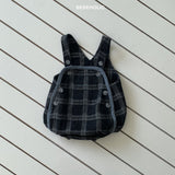 ［bebe holic］Check salopette suit