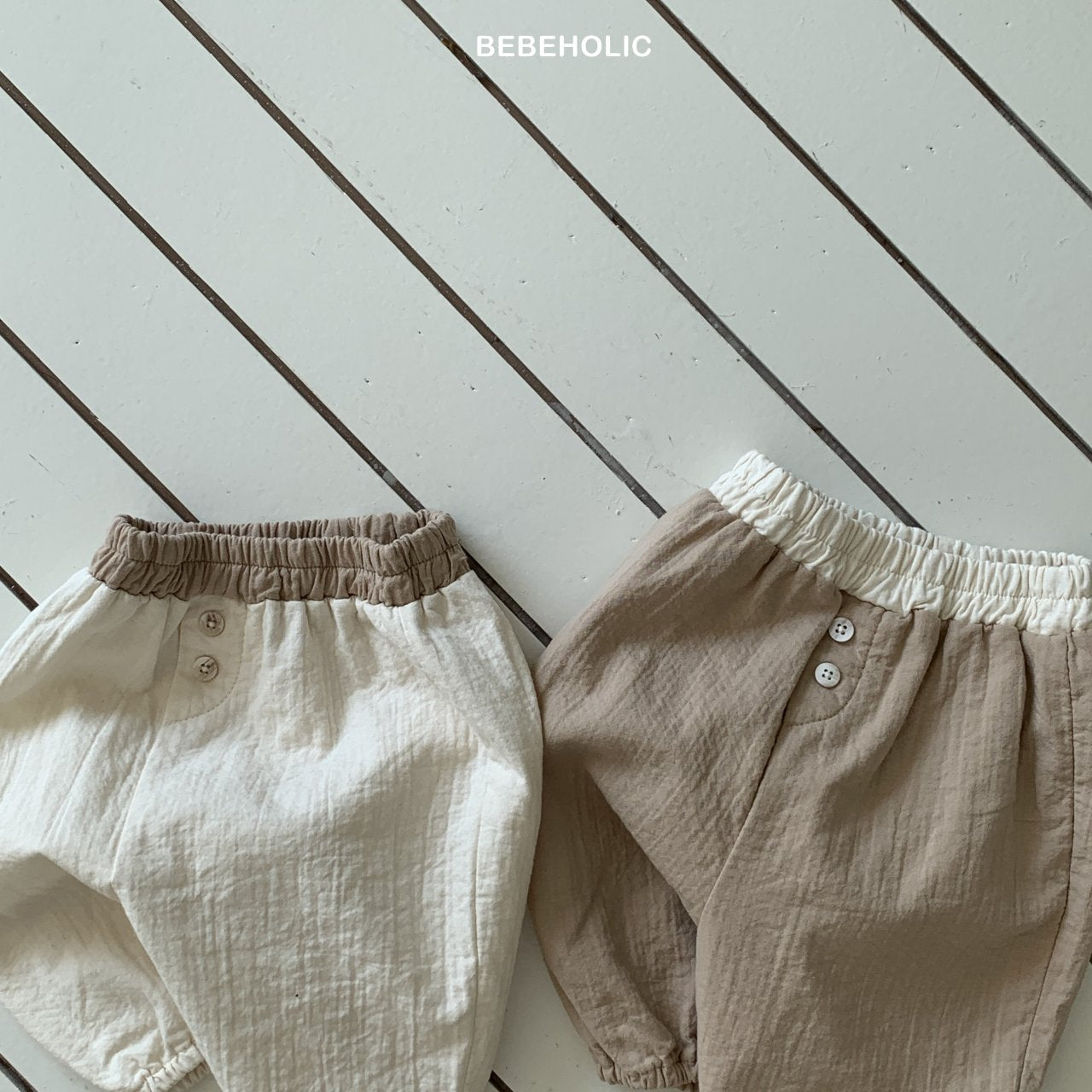 ［bebe holic］Poko bi-collar pants