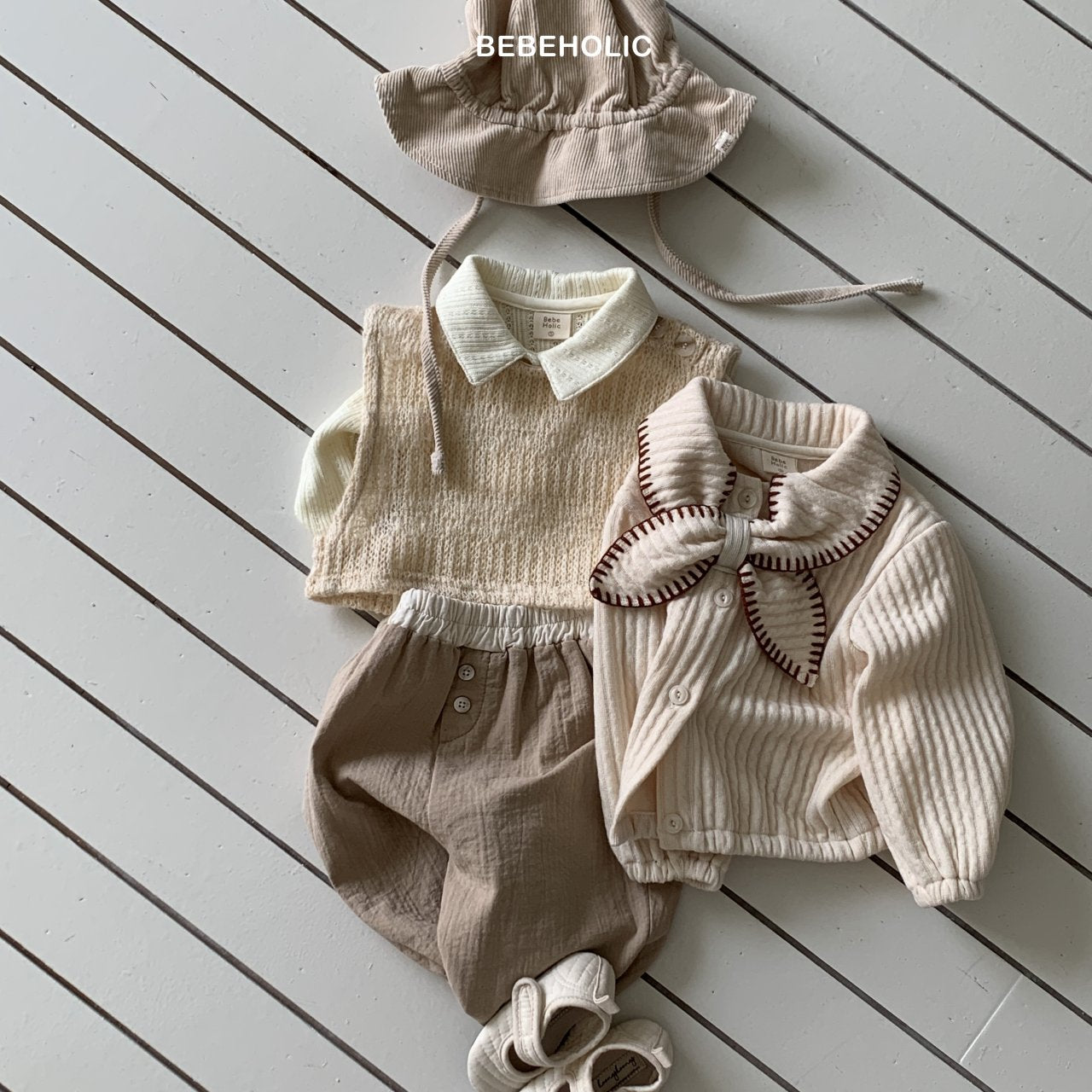 ［bebe holic］Poko bi-collar pants