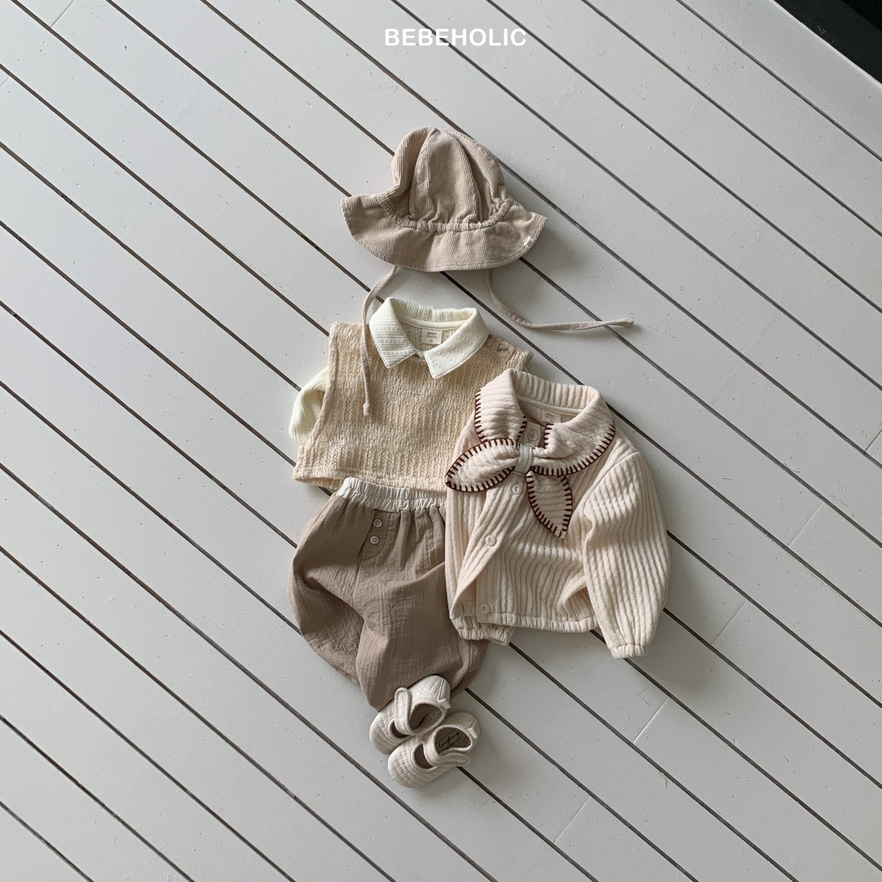 ［bebe holic］Poko bi-collar pants