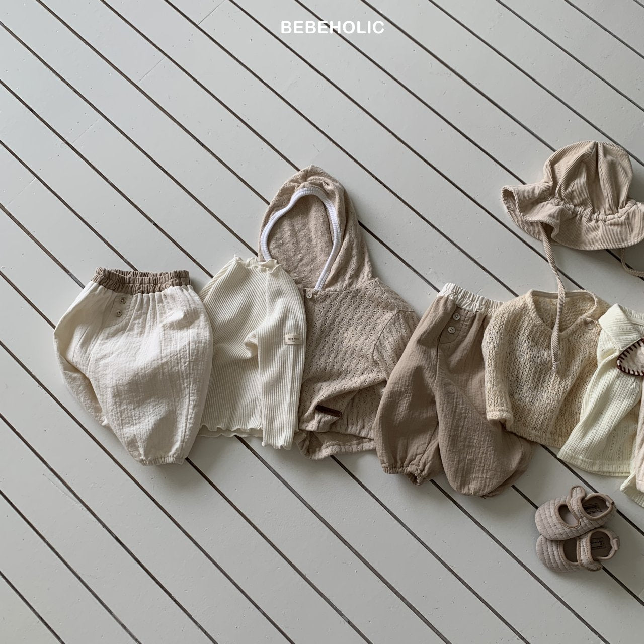 ［bebe holic］Poko bi-collar pants
