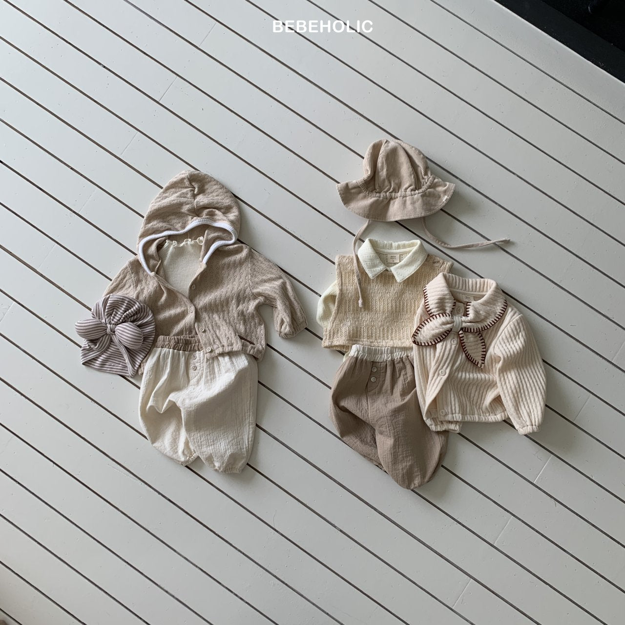 ［bebe holic］Poko bi-collar pants