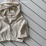 ［bebe holic］Sage eyelet hoodie