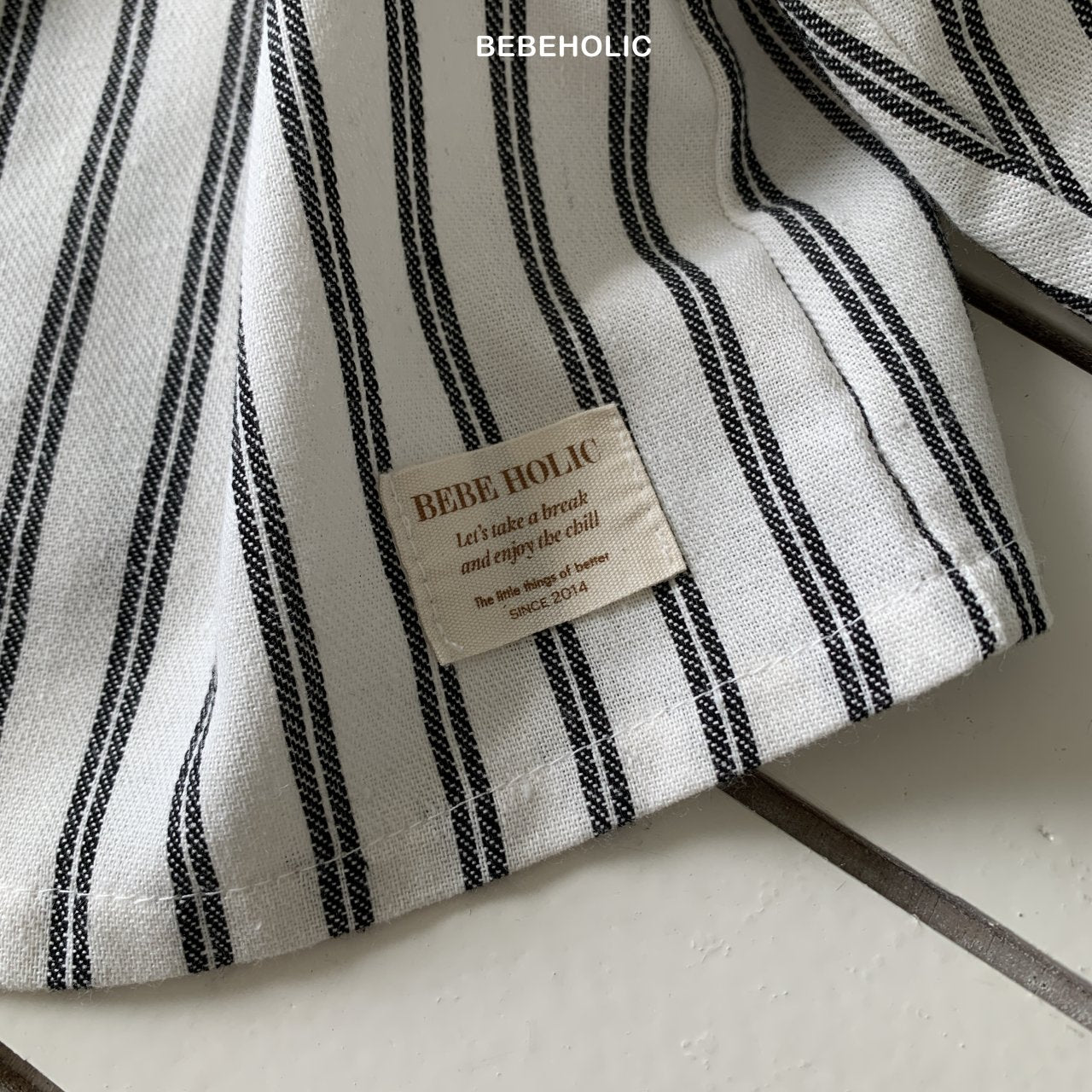 ［bebe holic］Paul raglan stripe shirt