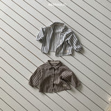 ［bebe holic］Paul raglan stripe shirt