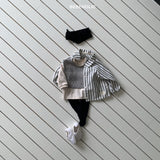 ［bebe holic］Paul raglan stripe shirt