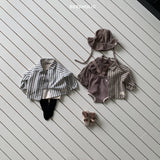 ［bebe holic］Paul raglan stripe shirt
