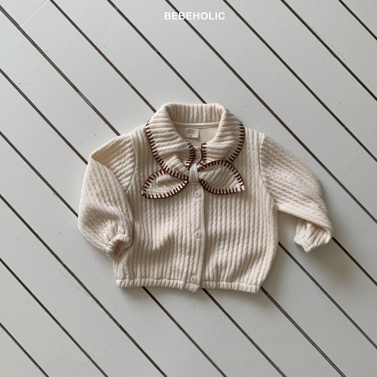 ［bebe holic］Rony collar cardigan