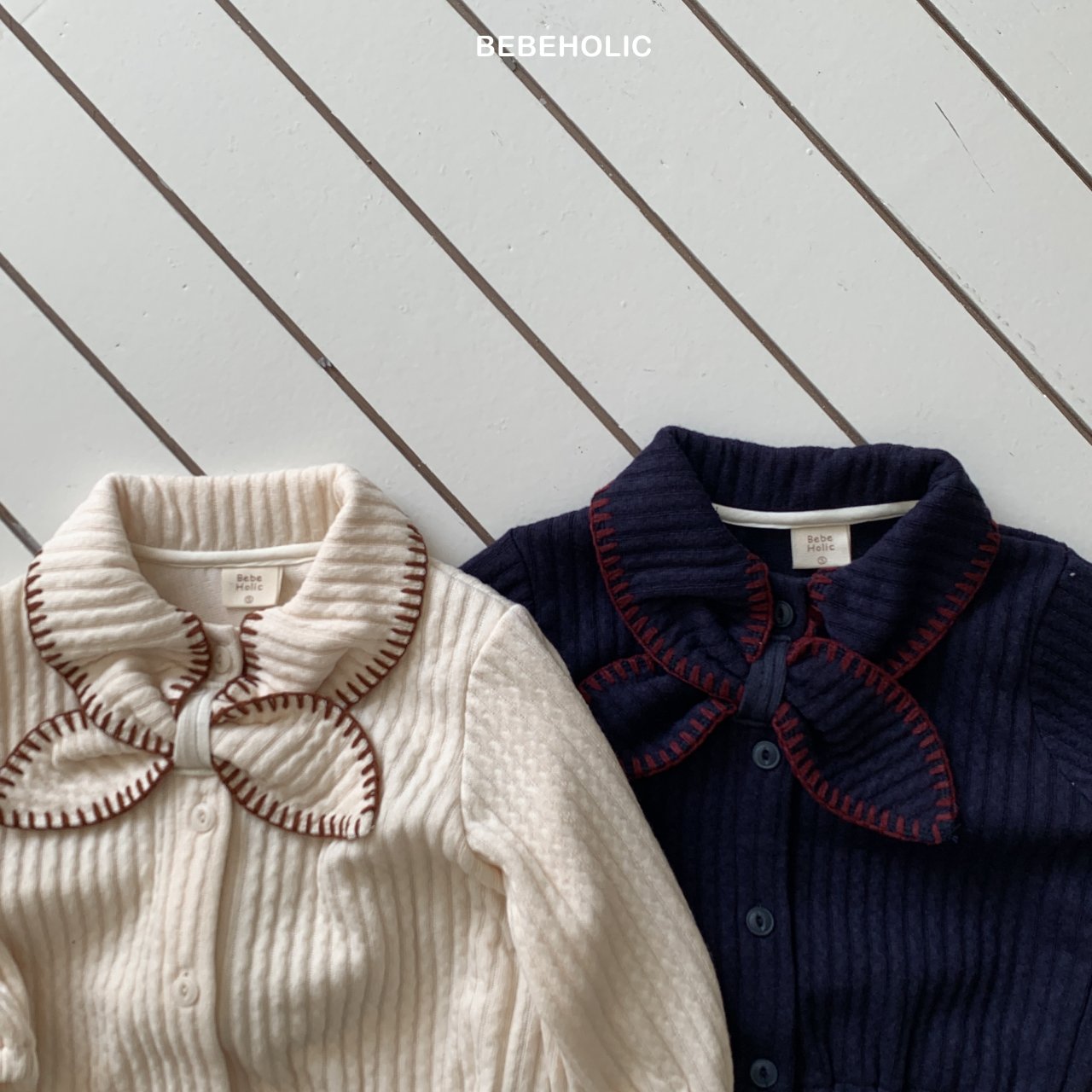 ［bebe holic］Rony collar cardigan
