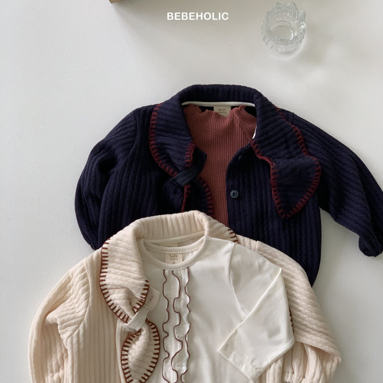 ［bebe holic］Rony collar cardigan
