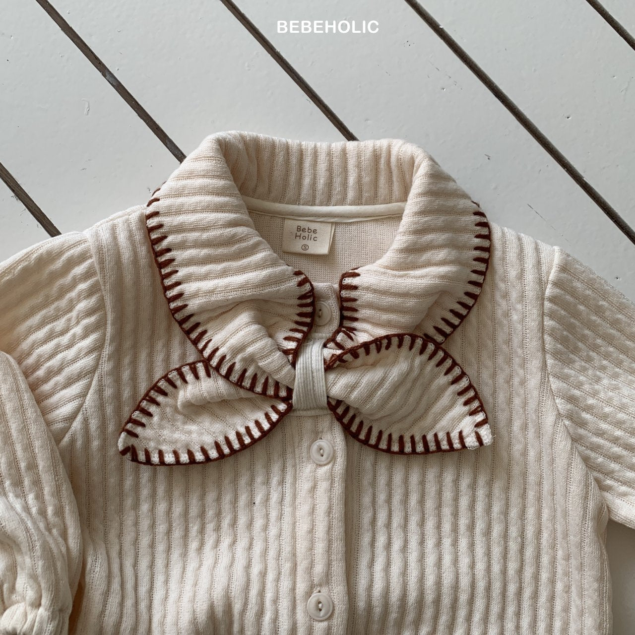 ［bebe holic］Rony collar cardigan