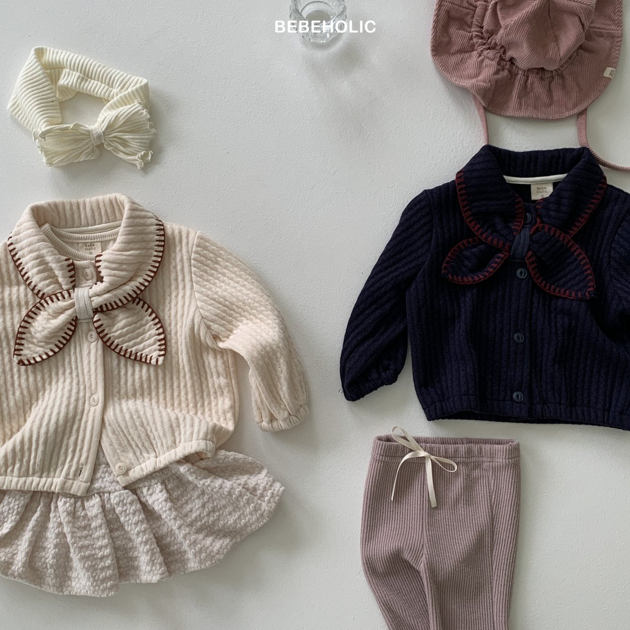 ［bebe holic］Rony collar cardigan