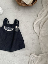 ［bebe holic］Pollin denim one-piece