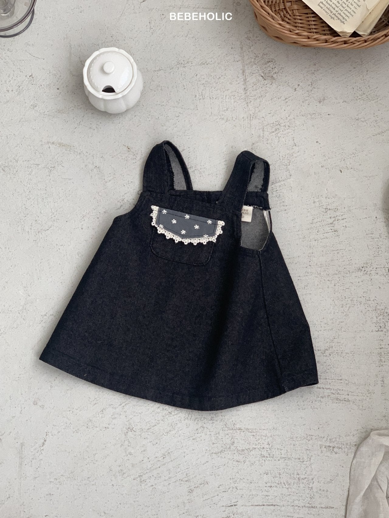 ［bebe holic］Pollin denim one-piece