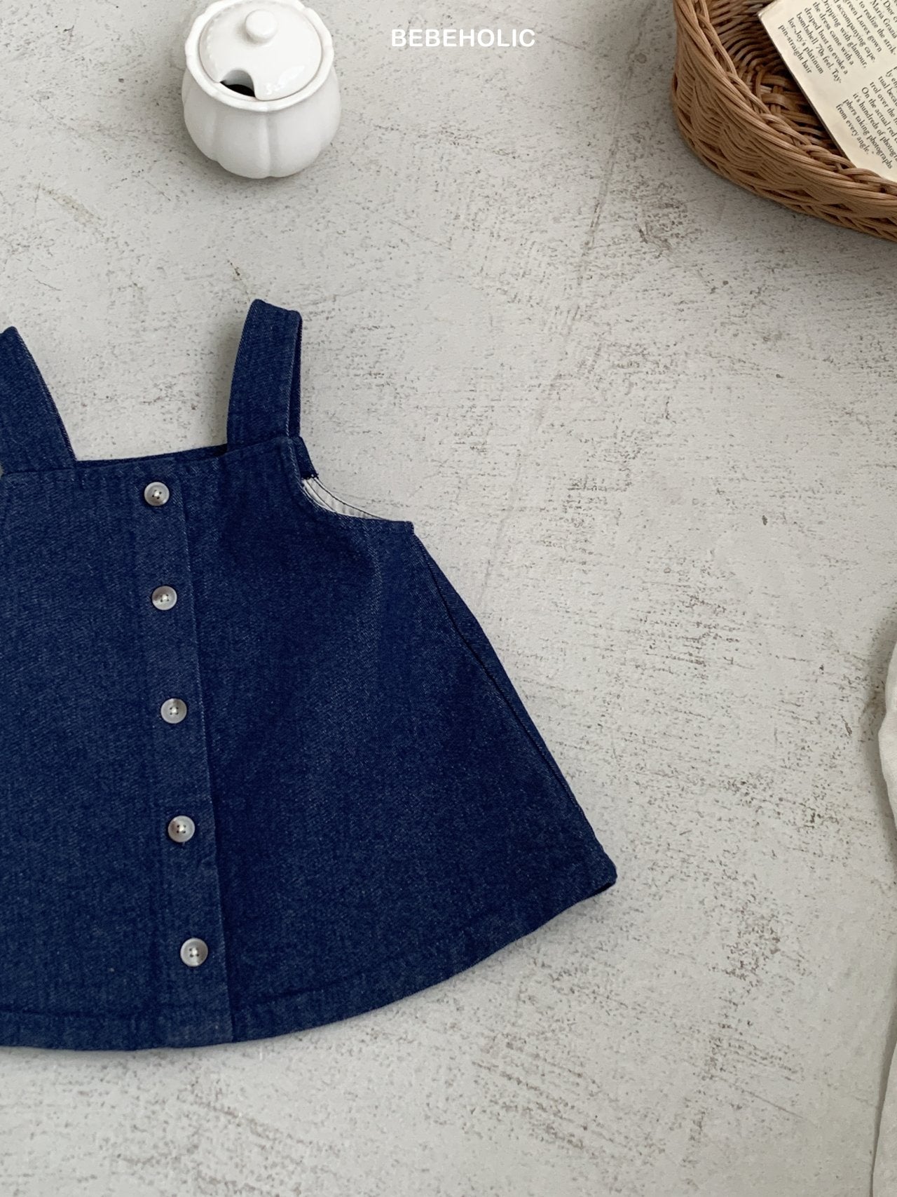 ［bebe holic］Pollin denim one-piece