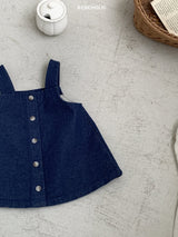 ［bebe holic］Pollin denim one-piece