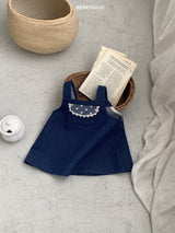 ［bebe holic］Pollin denim one-piece
