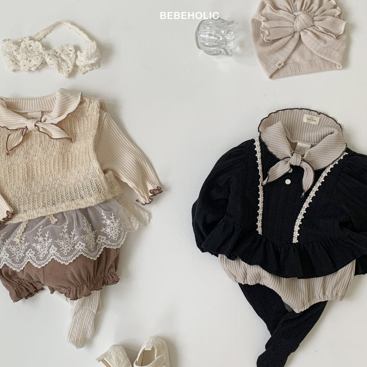 ［bebe holic］Scarf rompers