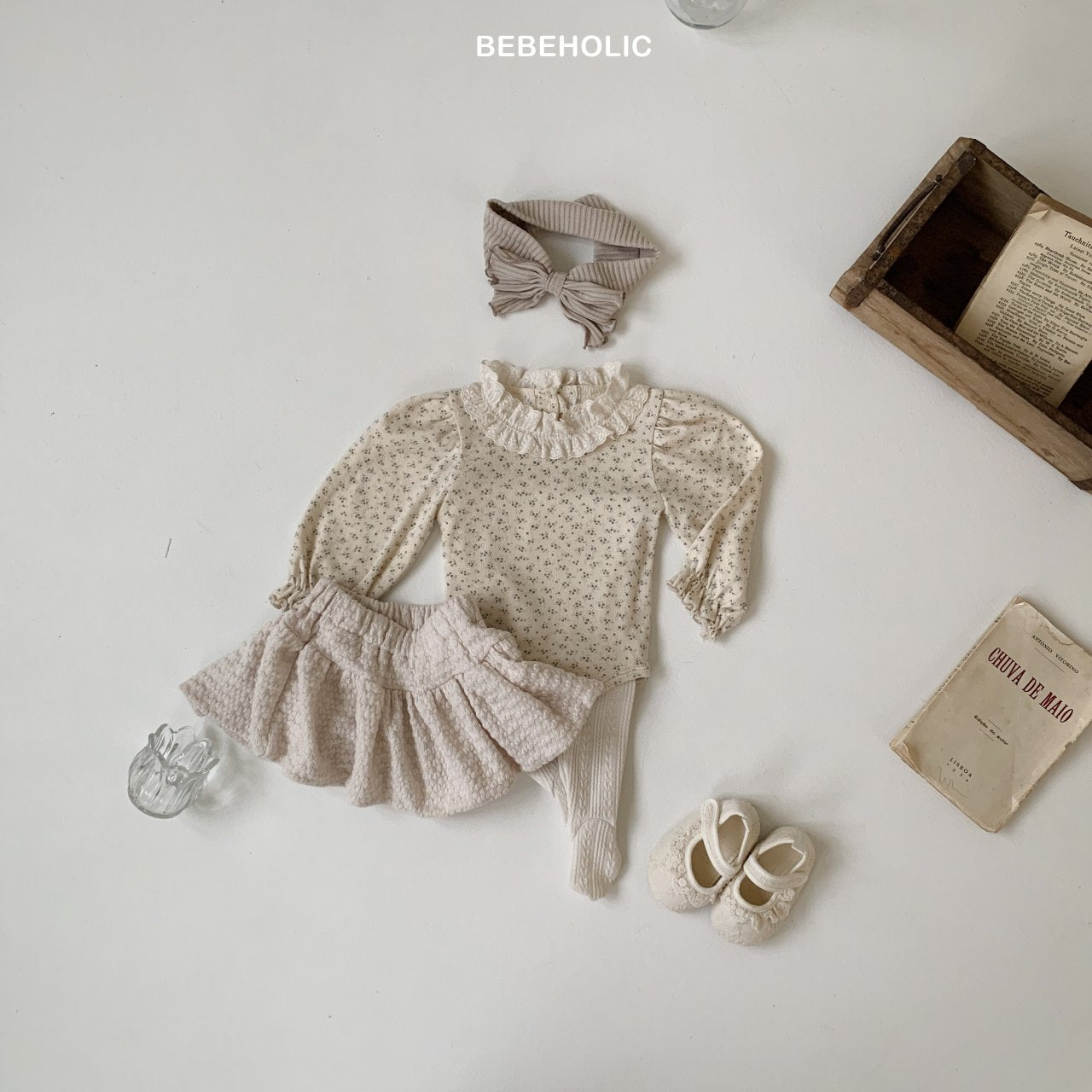 ［bebe holic］Allie flower rompers