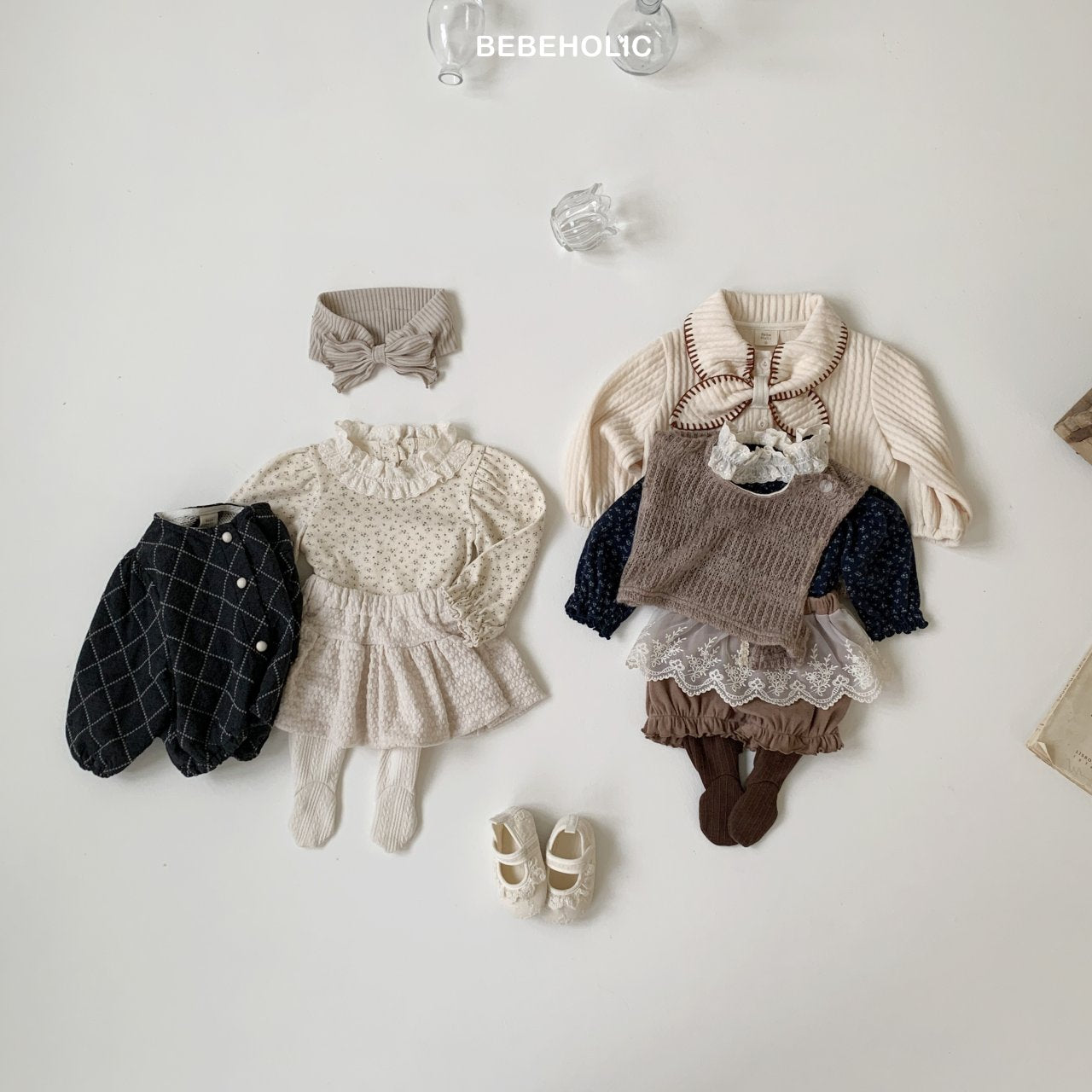 ［bebe holic］Allie flower rompers