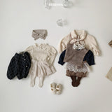 ［bebe holic］Allie flower rompers