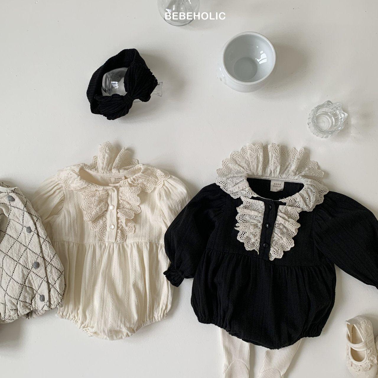 ［bebe holic］Prim lace rompers