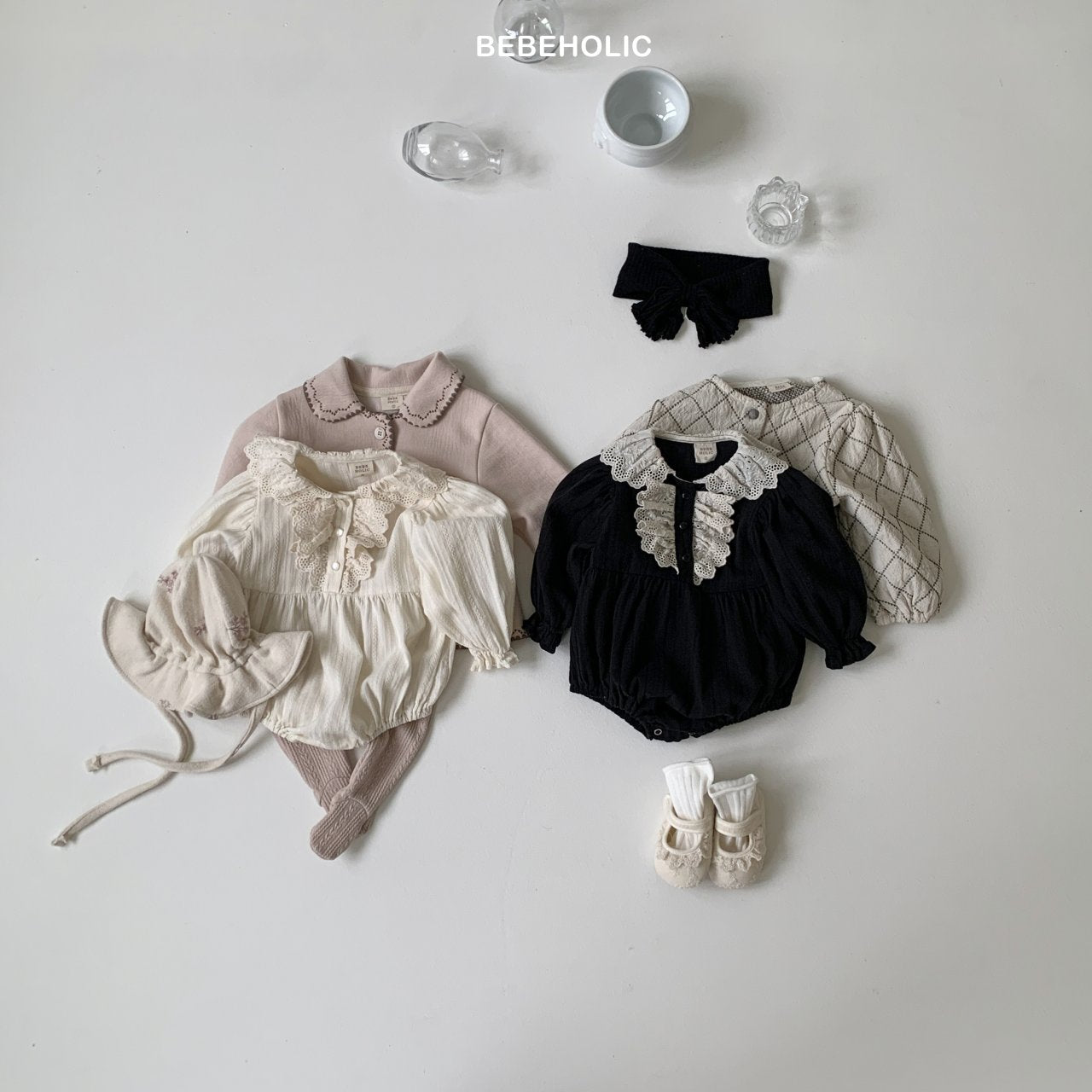 ［bebe holic］Prim lace rompers