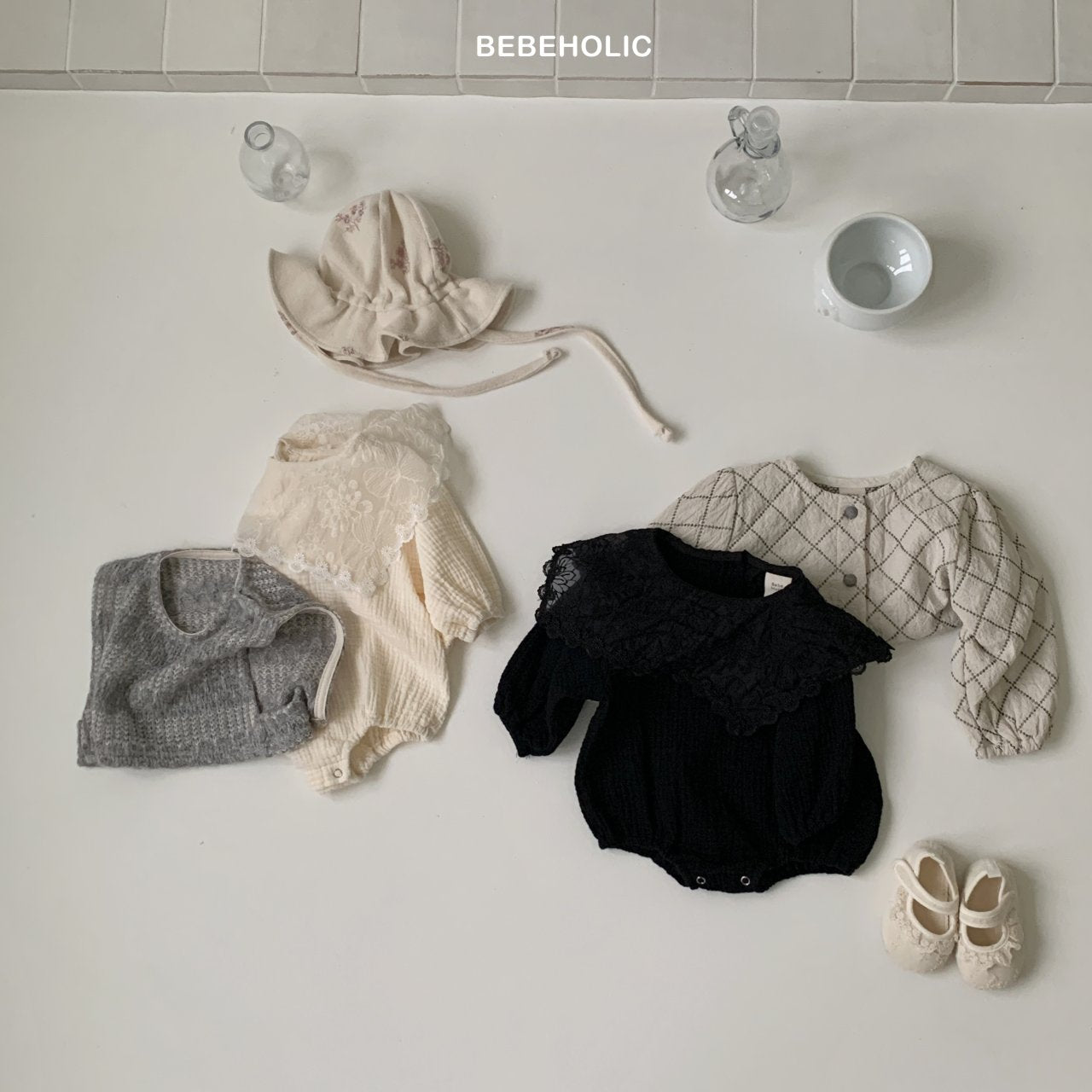 ［bebe holic］Berry sailor rompers