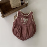 ［bebe holic］Bella heart corduroy rompers