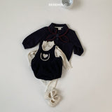 ［bebe holic］Bella heart corduroy rompers