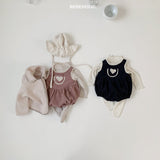 ［bebe holic］Bella heart corduroy rompers