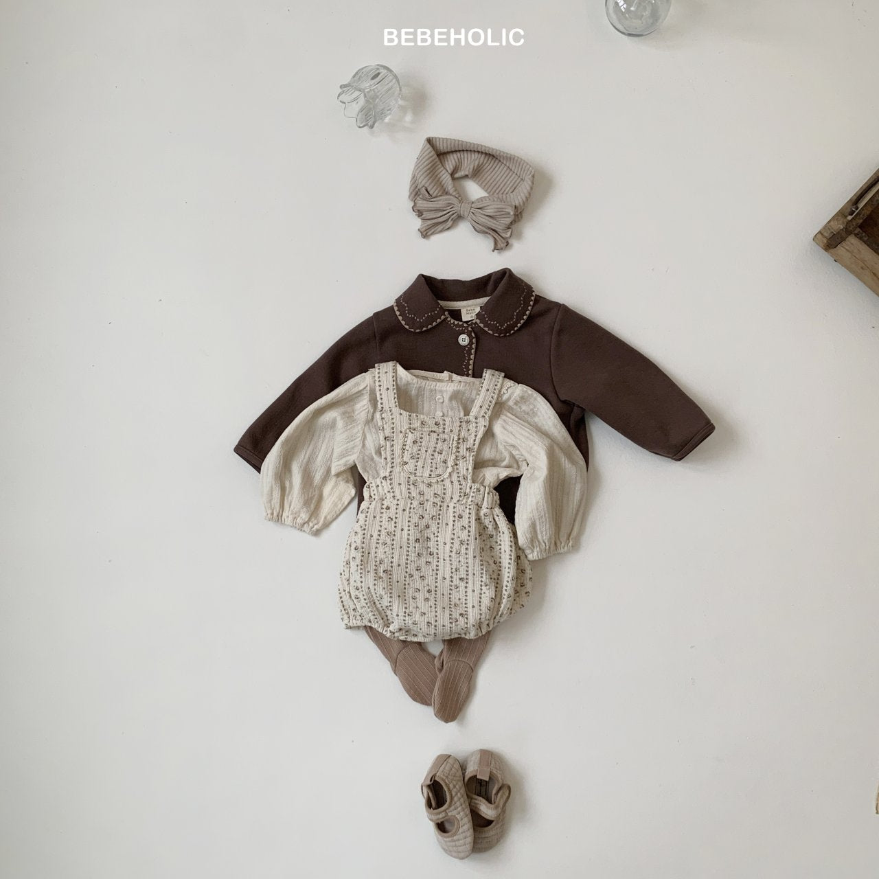 ［bebe holic］Bouquet suspender suit
