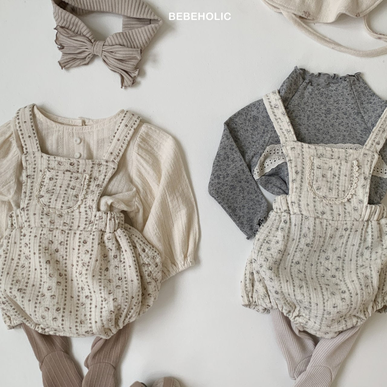 ［bebe holic］Bouquet suspender suit