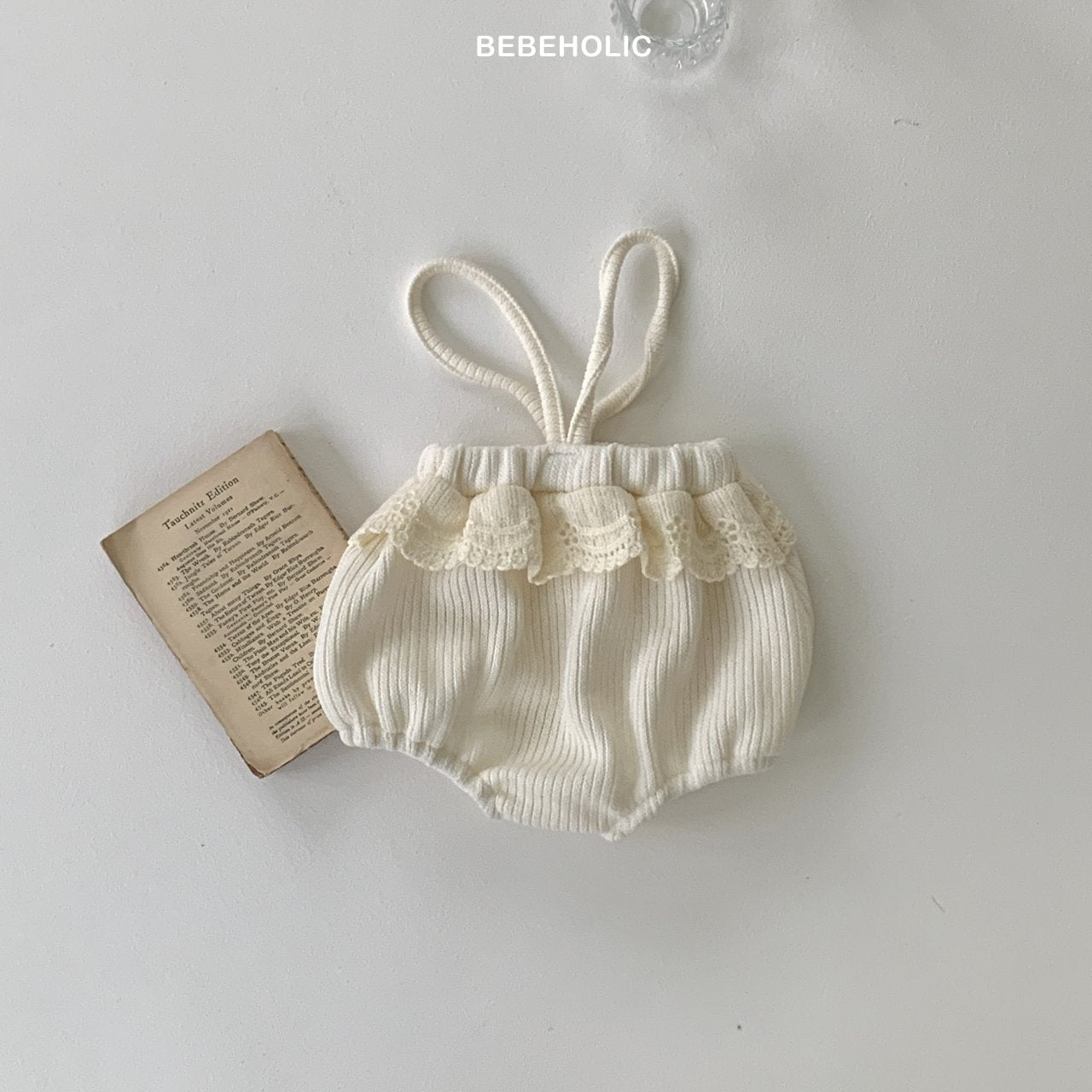 ［bebe holic］Pompon lace suspender bloomer